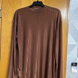 Men's Brown Long Sleeve Shirt